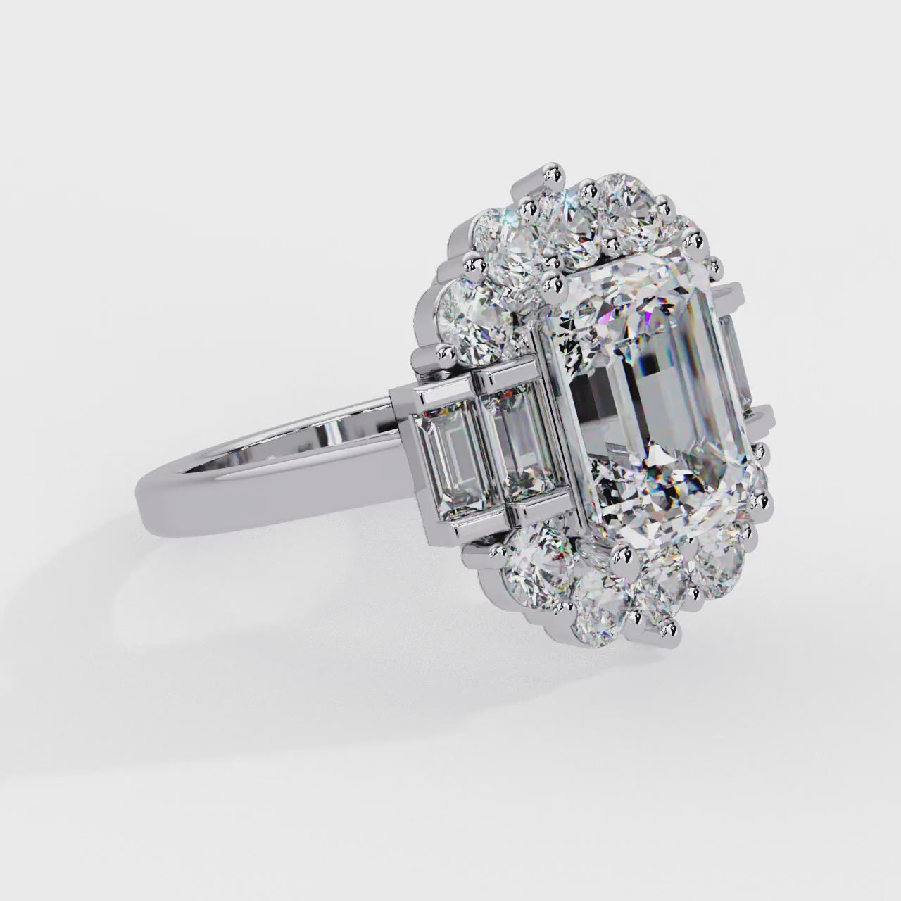 IGI Certified - 5 Ct. Lab Grown Diamond (VS/E-F) The "Imperial Radiance" Ring