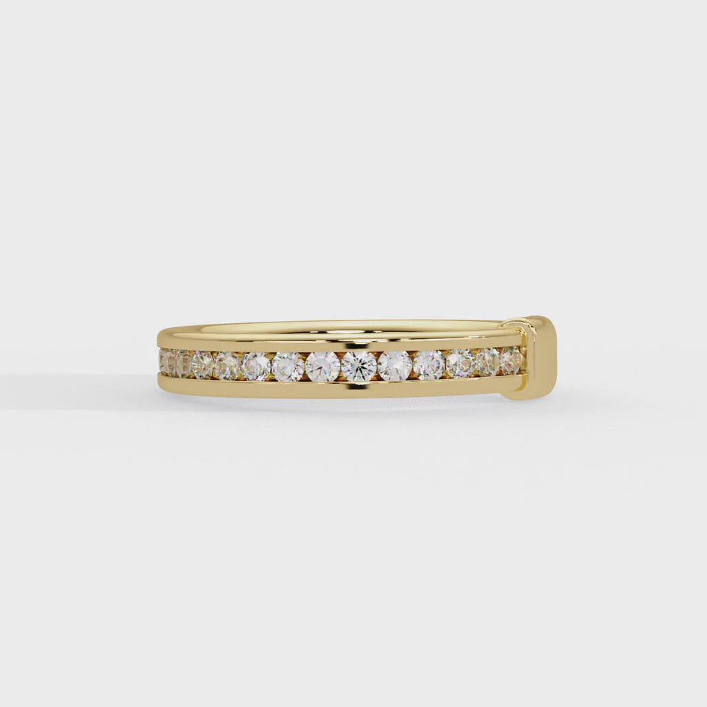IGI Certified - 0.75 Ct. Lab Grown Diamond (VS/E-F) The "Infinity Nexus" Diamond Band Ring