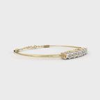 IGI Certified - 2 Ct. Lab Grown Diamond (VS/E-F) Hexagon-Cut Diamond Eternity Band Bracelet